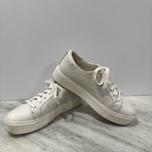 Kenneth Cole Women's White Platform Lace-Up Sneakers